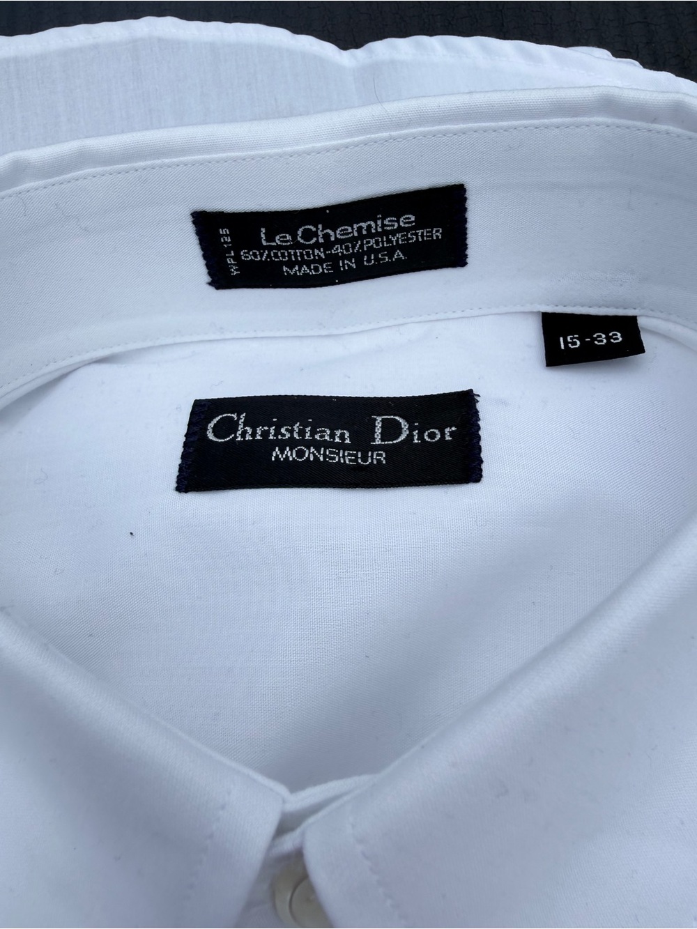 Dior White Christian Dior Monsieur Men’s Dress Shirt